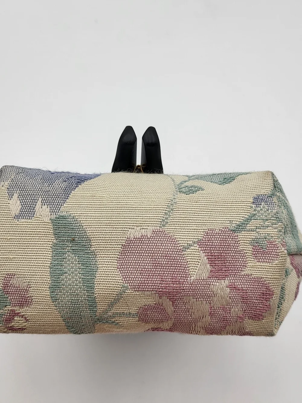Christian Dior Vintage Floral Tapestry Cosmetic Pouch. Authentic..